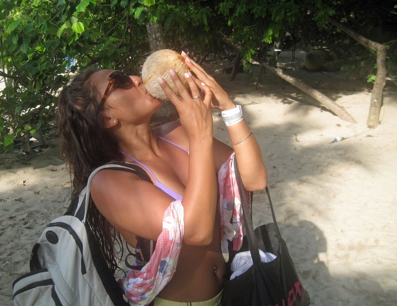 Sophie with the Coconut