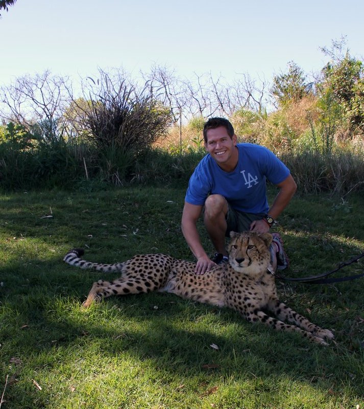 Me with the cheetah