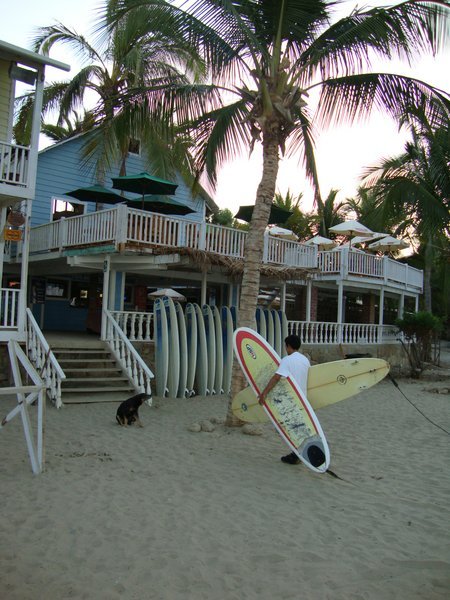 Victors surf shop..where we got our first lessons 