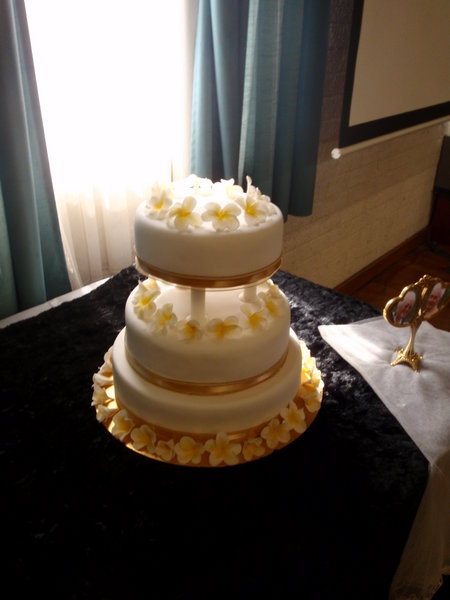 Cake my cousin made for 50th wedding anniversary