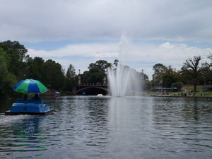 Paddle boating on the Torrens River