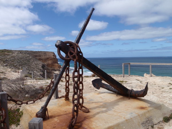 A reminder of the many shipwrecks along this coastline