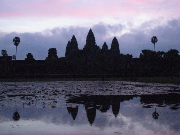 majestic Angkor Wat at sunset