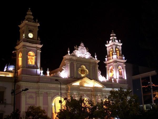 Cathedral in Salta on the main square