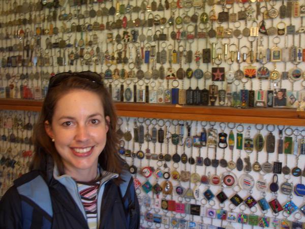 Melia at the Worlds Largest Key Chain Collection
