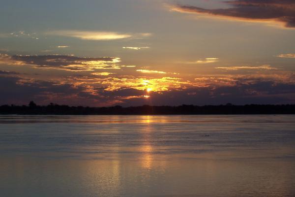 Sunset over the Rio Paraguay