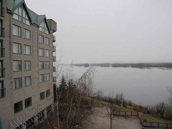 view from our room in Fredericton