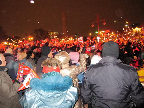 Crowds at Winnipeg Celebration