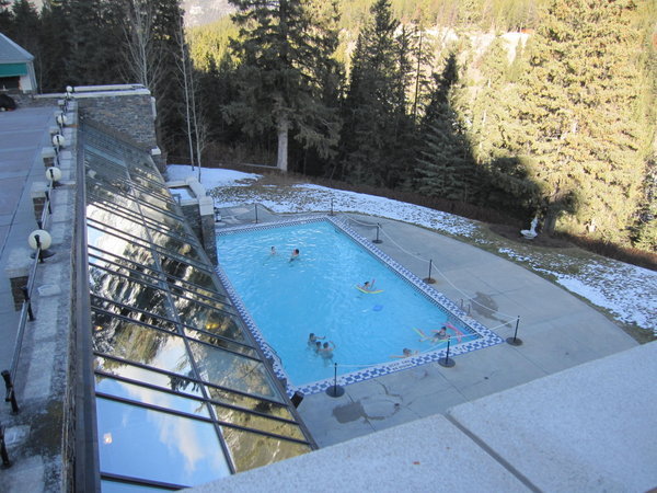 the outdoor pool