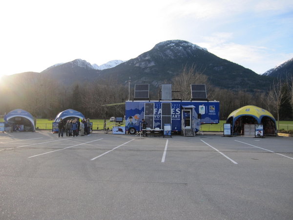 Set up in Squamish pre-show