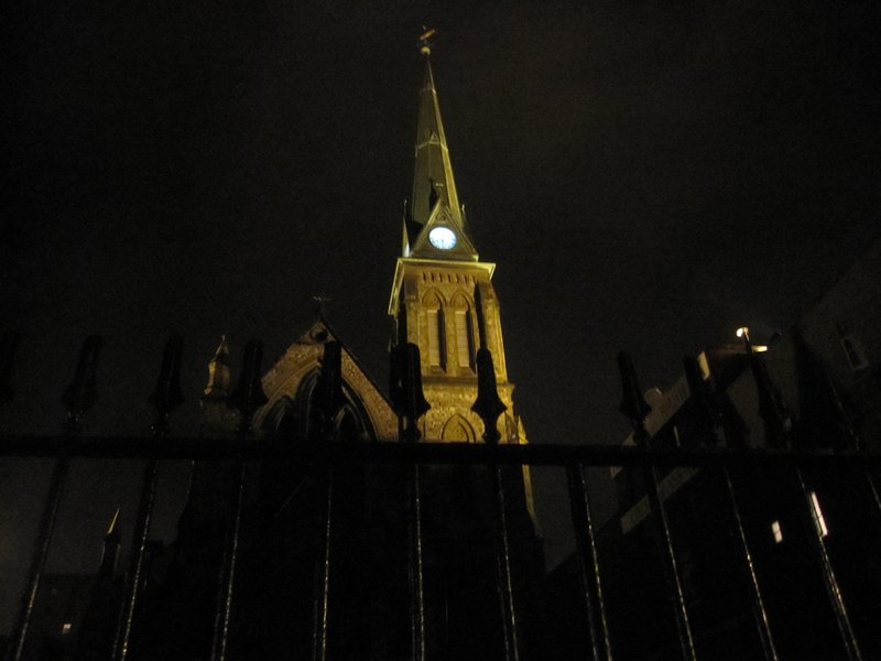 Trinity Anglican Church at Night, Saint John