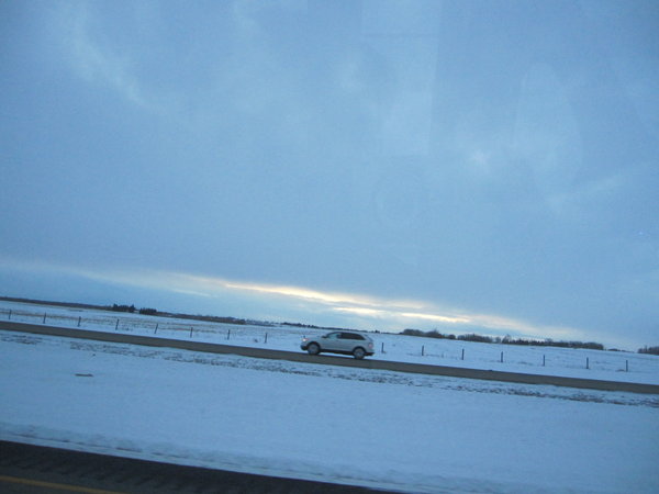 Driving north to Red Deer