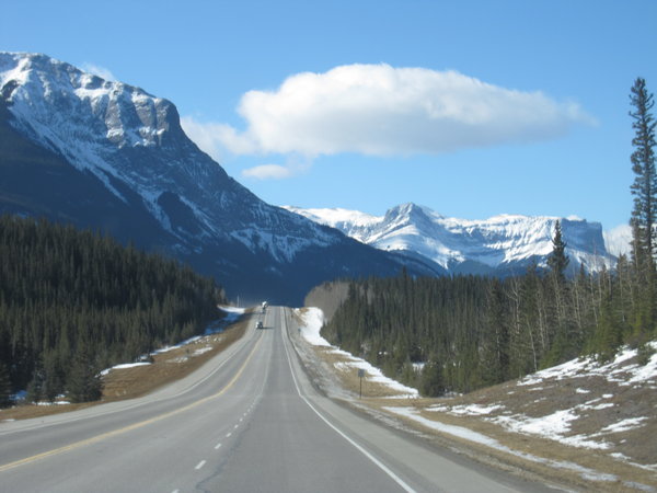 On the road to Jasper, AB