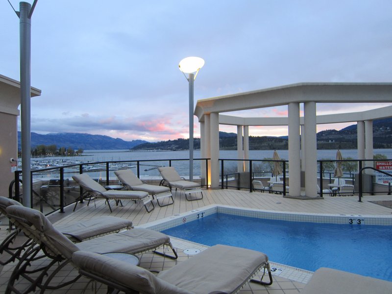 Roof top pool at the Delta in Kelowna