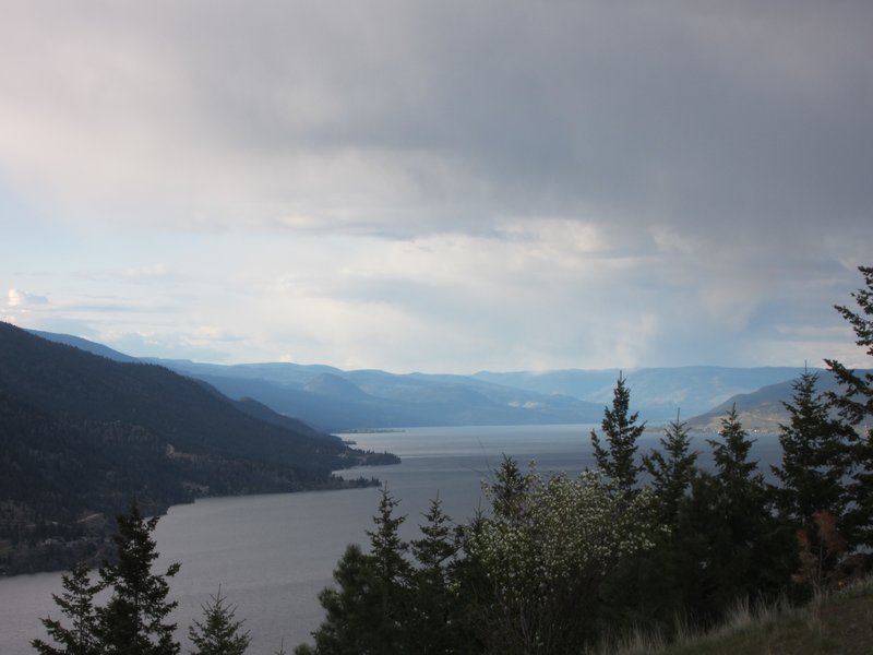 We drove up to a lookout while in Kelowna.