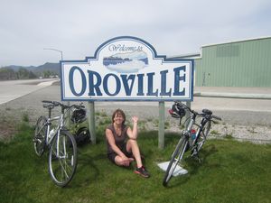 Marilyn and I took the bikes and rode to Oroville Washington!