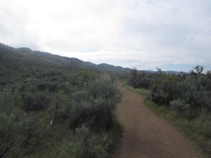 The walking trails at Spirit Ridge.