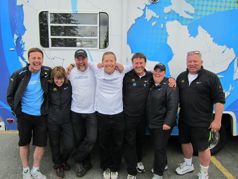 Our Driver Team have one last laugh together! Monty, Me, Hank, Jeremy, Don, Dawn and Pat.