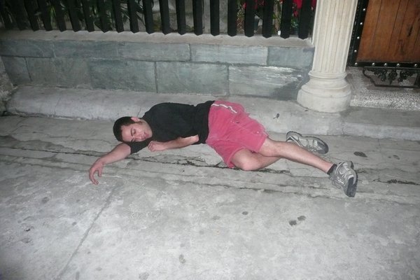 Passing Out on the Street