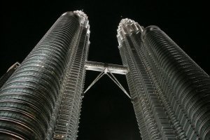 Petronas Towers Lit Up
