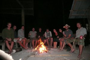 Group Pic Around The Fire