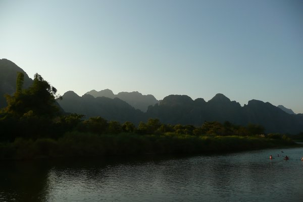 Mountains and River