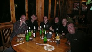 Dinner With Other Trekkers At Half-way House