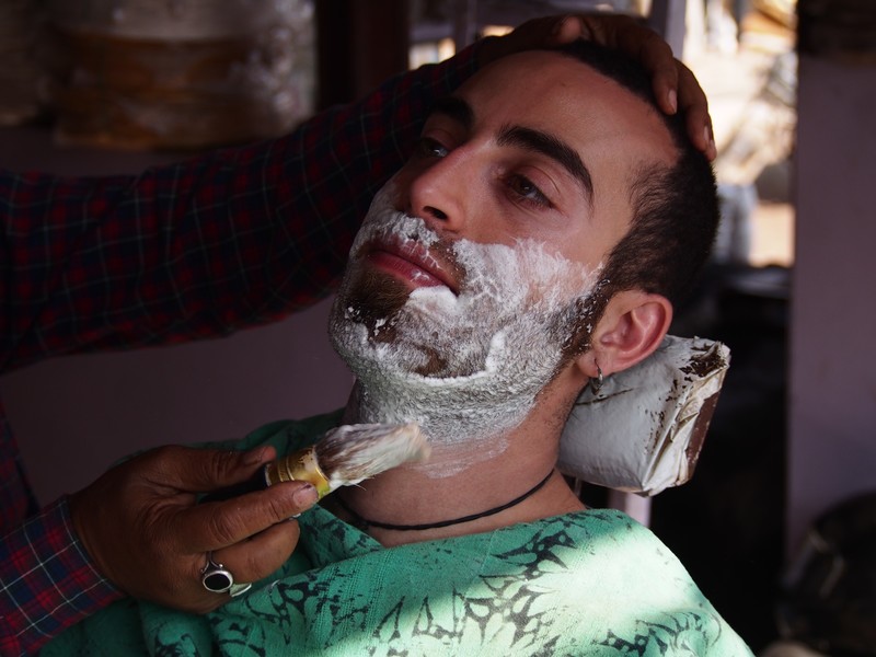 Getting a Shave