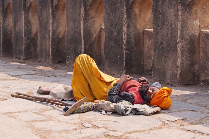 Sleeping Sadhu