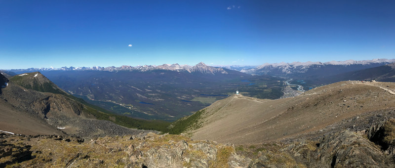 Panoramic View from the Summit of Whistlers Mountain
