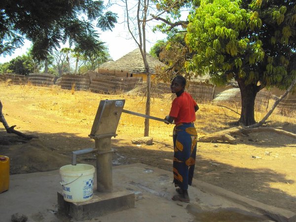 Water at school in village