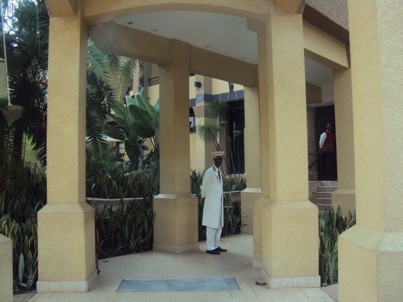Doorman at Kigali Serena hotel