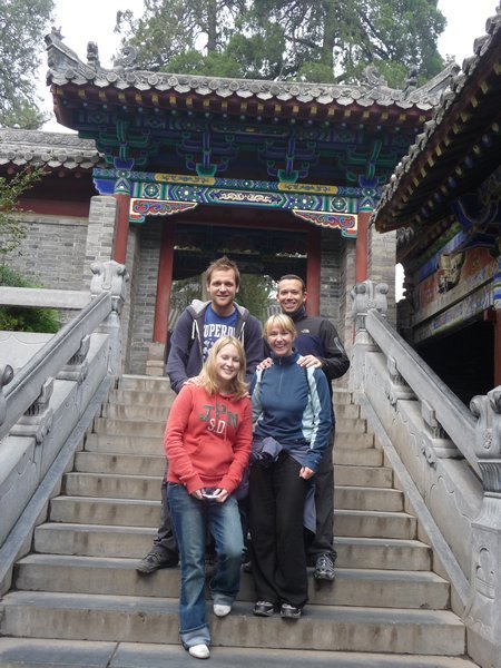 Derek, Paul, Leanne & I at Shaolin temple