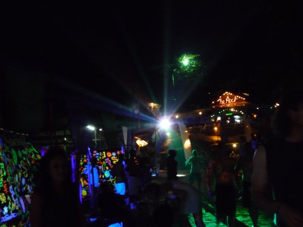 Lazers on the Beach at the Full Moon Party