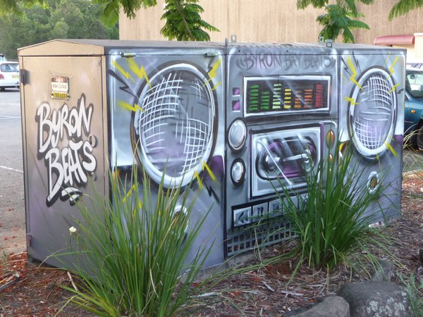 Great artwork to cover Electric box
