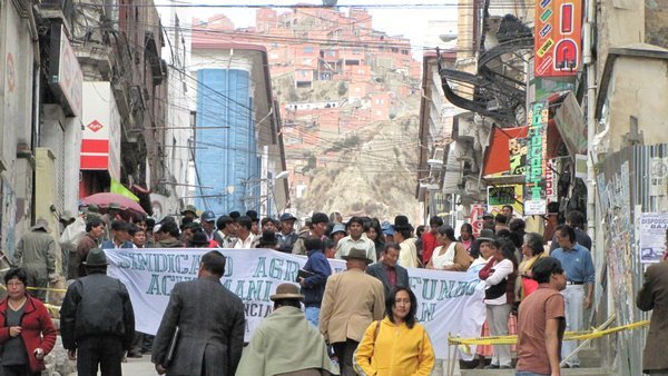 Mielenosoitus La Pazissa