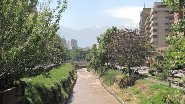 Mapocho joki Santiagossa