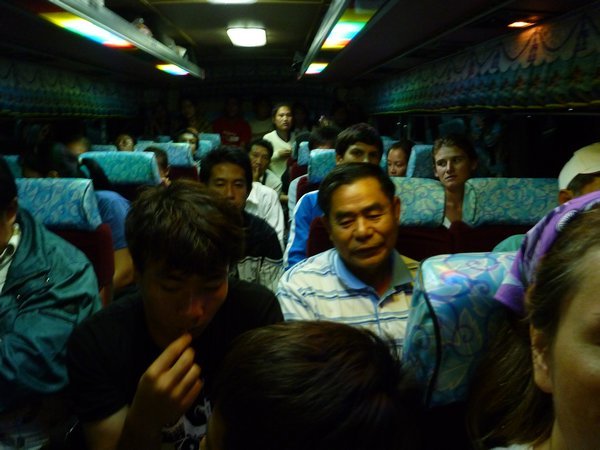 On the bus to Luang Prabang