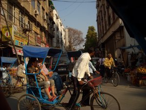 The streets of Delhi, India