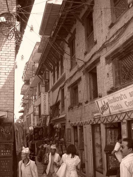The streets of Bhaktapur