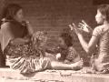Mothers gossiping, Bhaktapur
