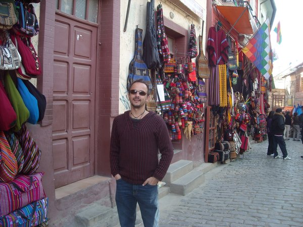Me at the Witches Market. La Paz, Bolivia 