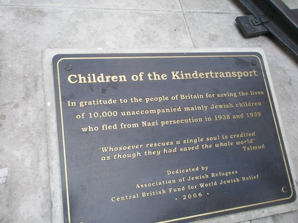Plaque at Liverpool Station