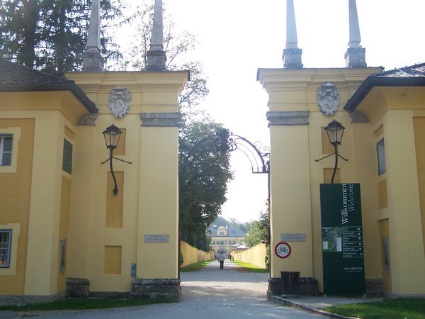 entrance to Hellbrunn Palace