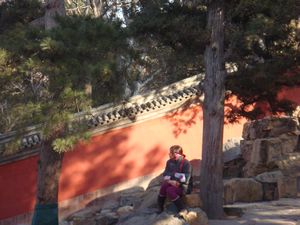 Me, in the sun at the Summer Palace