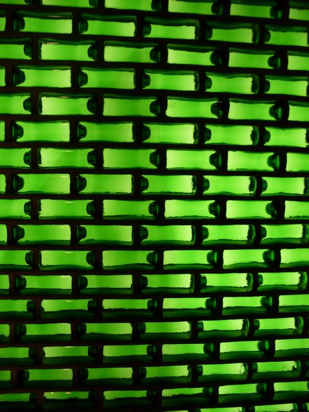 Wall of bottles