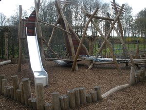 The playground in the garden's grounds