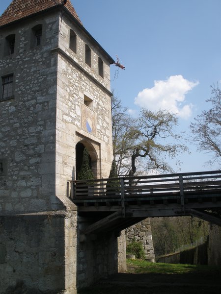 Bridge to the Rhine Falls walk