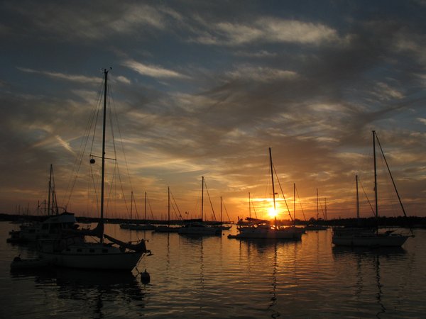 Sunset over Boot Key Harbour