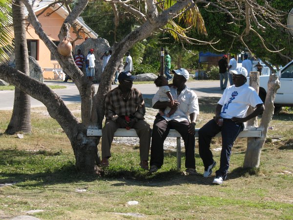13. Locals enjoy the Easter holiday in Black Point settlement